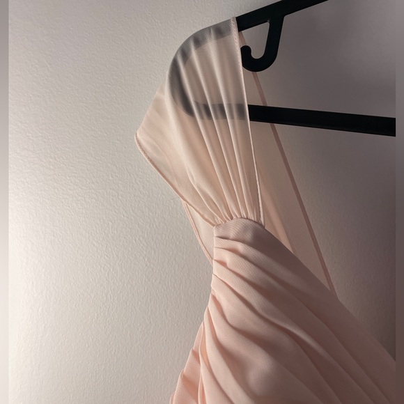 Flowy Pink Chiffon Prom or Bridesmaid Dress - Picture 4 of 13